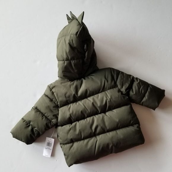 Old Navy Olive Green Baby puffer Jacket 0-3 months - Picture 8 of 8